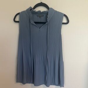 Adrianna Papell Pleated Sleeveless Blouse